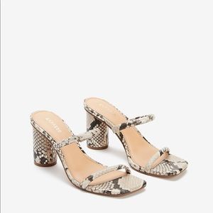 Double Band Block Heel Sandals